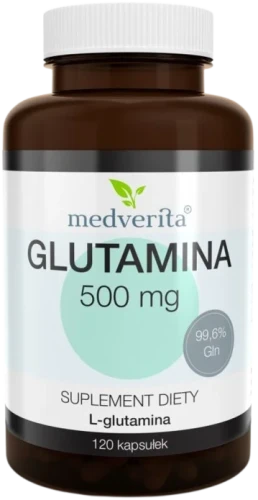 Glutamina 500 mg 120 kapsułek, Medverita.webp
