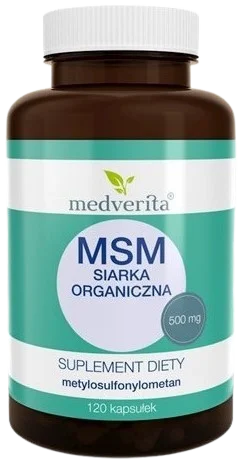 MSM 500 mg 120 kapsułek, Medverita.webp