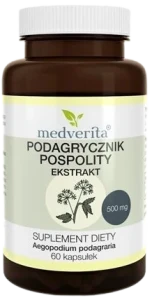 Medverita Podagrycznik Pospolity 500 mg 60 kapsułek - Stawy Mięśnie