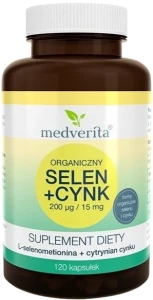 Selen + Cynk 120 kapsułek, Medverita