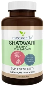 Shatavari 500 mg 120 kapsułek, Medverita