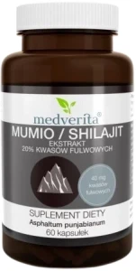 Shilajit/Mumio 60 kapsułek, Medverita