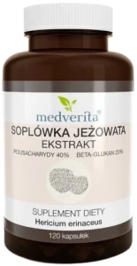 Soplówka Jeżowata Ekstrakt 120 kapsułek, Medverita