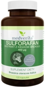 Sulforafan 400 ug 120 kapsułek, Medverita
