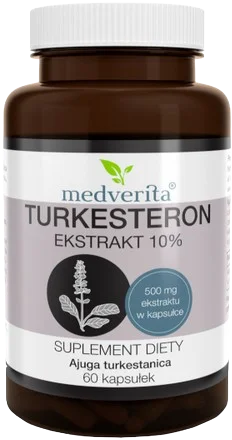 Turkesteron ekstrakt 500 mg 120 kapsułek, Medverita.webp