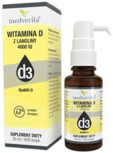 Witamina D3 4000 IU 30 ml/600 kropli, Medverita