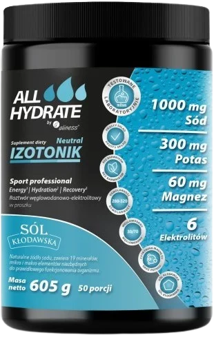 Izotonik Neutral 605g, 50 porcji, Aliness.webp