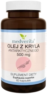 Medverita Olej z Kryla Antarktycznego 120 kapsułek - Stawy Odporność Ciśnienie Krwi