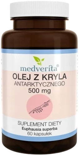 Olej z Kryla antarktycznego 120 kapsułek, Medverita.webp