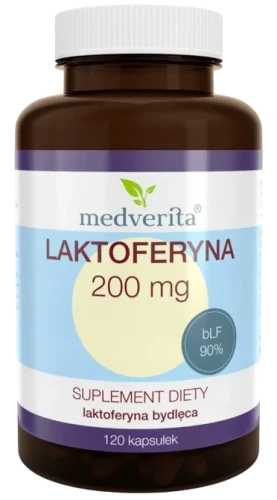 Laktoferyna FORTE 200 mg 60 kapsułek, Medverita.webp