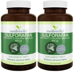 2 x Sulforafan 400 ug 120 kapsułek, Medverita