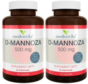 2 x D-mannoza 500 mg 100 kapsułek, Medverita