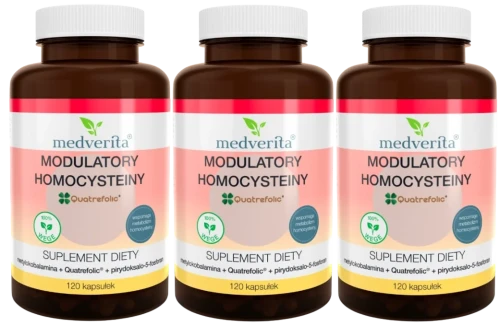 3 x Modulatory Homocysteiny 120 kapsułek, Medverita.webp