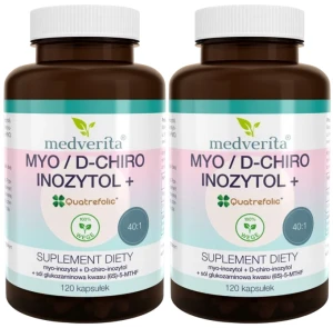 2 x Myo/D-chiro-Inozytol 40:1 120 kapsułek, Medverita