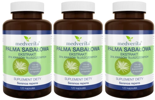 3 x Palma Sabałowa 120 kapsułek, Medverita.webp