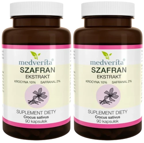 2 x Szafran ekstrakt 90 kapsułek, Medverita.webp