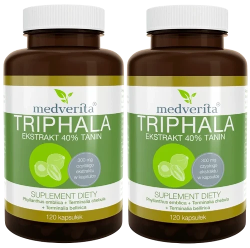 2 x Triphala 300 mg 120 kapsułek, Medverita.webp