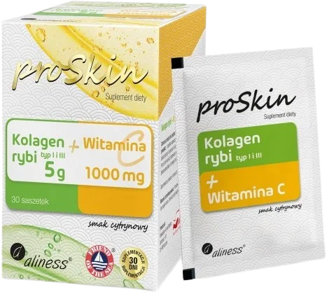 Kolagen rybi 5g + Witamina C 1000mg Compelx x 30 saszetek, Aliness.webp