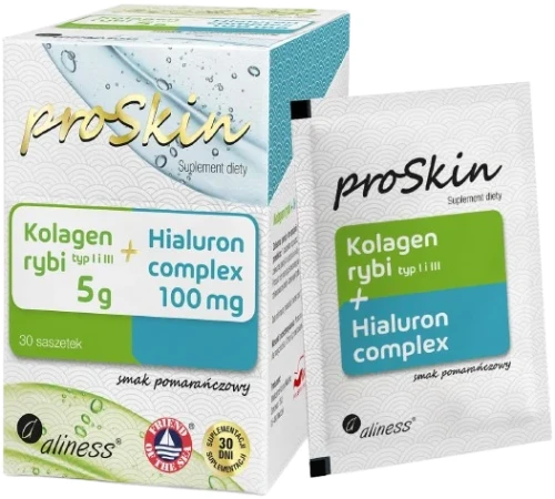 Kolagen rybi 5 g + Hialuron 100mg Complex  x 30 saszetek, Aliness.webp