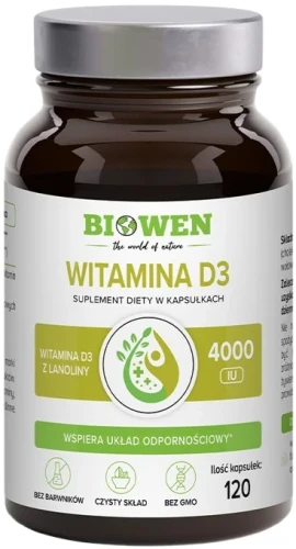 Witamina D3 120 kaps., Biowen.webp