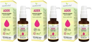 3 x ADEK (ß-Karoten) kompleks 30ml/600kr., Medverita