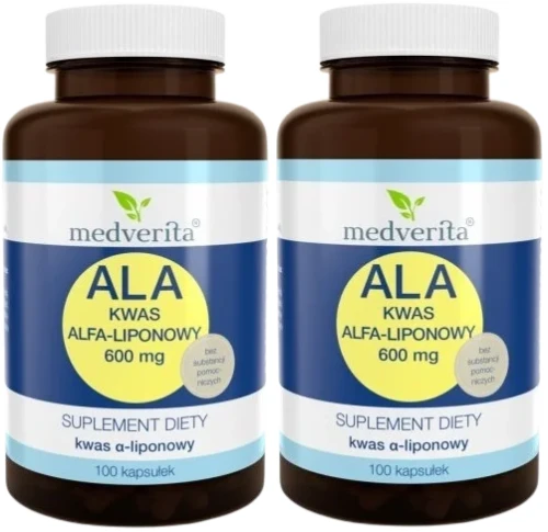 2 x ALA 600 mg 100 kapsułek, Medverita.webp