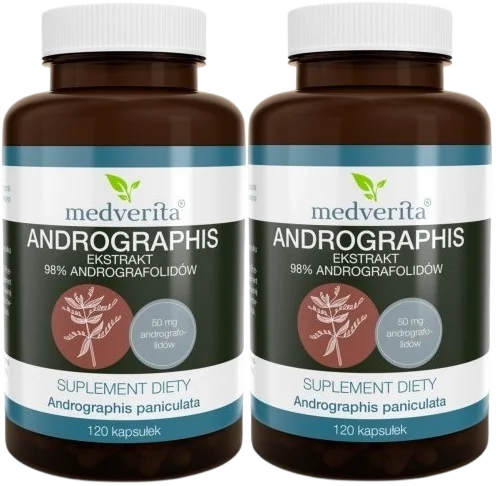 2 x Andrographis 120 kapsułek, Medverita.webp