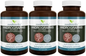 3 x Andrographis 120 kapsułek, Medverita