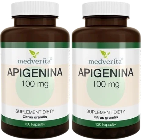2 x Apigenina 100 mg 120 kapsułek, Medverita.webp