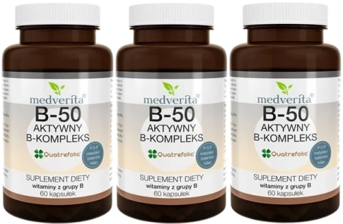 3 x B-50 kompleks 60 kapsułek, Medverita.webp