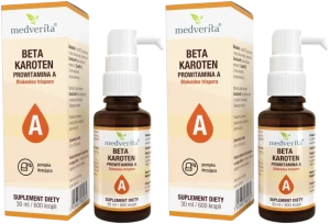 2 x Medverita Beta-karoten CaroCare®prowit.A 30ml - Skóra Wzrok Cholesterol