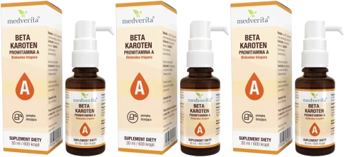3 x Medverita Beta-karoten CaroCare prowit.A 30ml 600k, Medverita.webp