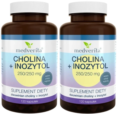 2 x Cholina + Inozytol 120 kapsułek, Medverita.webp