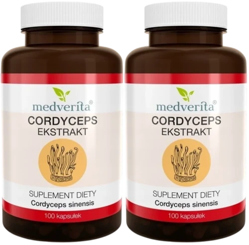 2 x Cordyceps 500 mg Maczużnik chiński 100 kapsułek, Medverita.webp