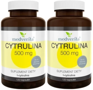 2 x Cytrulina 500 mg 120 kapsułek, Medverita