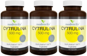 3 x Cytrulina 500 mg 120 kapsułek, Medverita
