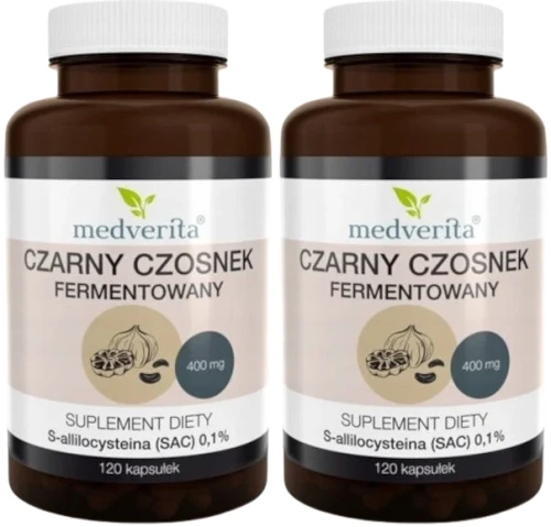 2 x Czarny Czosnek 120 kapsułek, Medverita.webp
