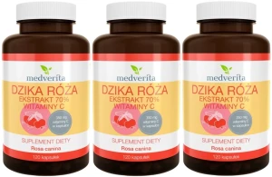 3 x Dzika róża 120 kapsułek, Medverita
