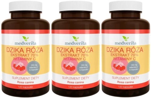 3 x Dzika róża 120 kapsułek, Medverita.webp