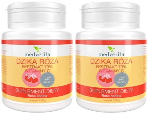 2 x Dzika róża 250 g proszek, Medverita.webp