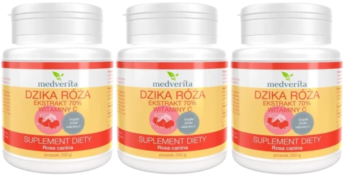 3 x Dzika róża 250 g proszek, Medverita.webp