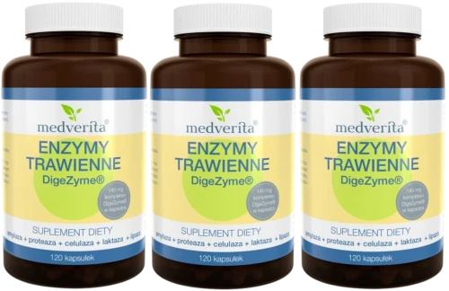 3 x Enzymy trawienne 120 kapsułek, Medverita.webp