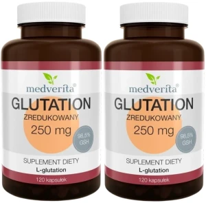 2 x Glutation zredukowany 250 mg 120 kapsułek, Medverita