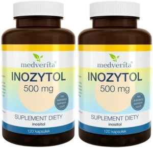 2 x Inozytol 500 mg 120 kapsułek, Medverita