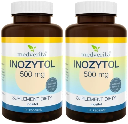 2 x Inozytol 500 mg 120 kapsułek, Medverita.webp