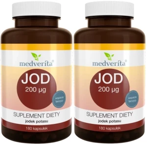 2 x Jod 200 ug 180 kapsułek, Medverita