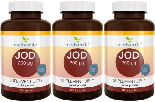3 x Jod 200 ug 180 kapsułek, Medverita.webp