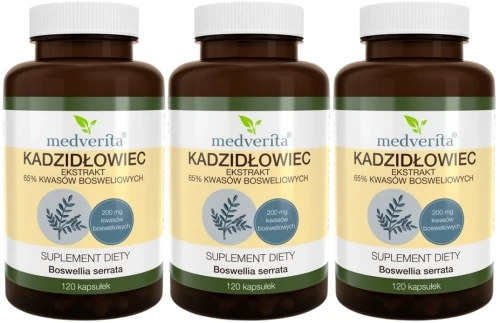 3 x Kadzidłowiec Boswellia 120 kapsułek, Medverita.webp