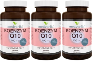 3 x Koenzym Q10 100 mg 60 kapsułek, Medverita