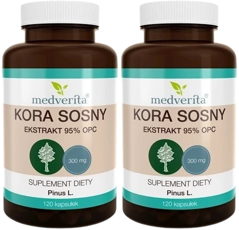 2 x Kora sosny 120 kapsułek, Medverita.webp